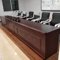 金扎特 办公家具会议室发言台会场演讲台条形桌会议桌大型会议前排长桌子 0.8*0.6*0.75