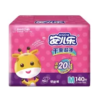 安儿乐干爽超薄纸尿裤M136+4片/箱