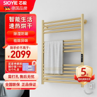 SIOYIE芯毅 智能电热毛巾架家用浴室卫生间毛巾杆电加热恒温浴巾烘干置物架打孔安装G318(免费上门安装)