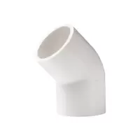 联塑 PVC-U给水45°弯头 白色 dn75 2.5寸 单位:只