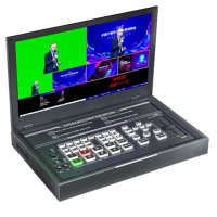 奥顿 A35plus直播录播导播台一体机抠像系统切换台4路高清视频多机位 导播台带录制抠像(15.6吋