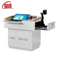 DXBG学校多媒体讲台钢制讲台演讲台中控讲台办公桌操作台1050*730*1000mm(钢面款)(不含显示器)