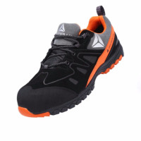 代尔塔 (DELTAPLUS) 安全劳保鞋301338反绒牛皮低帮运动鞋S3 HRO SRC磨砂皮鞋 1双