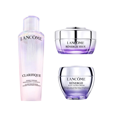[国内专柜版 礼盒装]兰蔻极光水150ml+百肽霜50ml+塑颜眼霜15ml