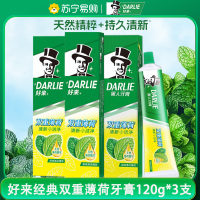 DARLIE好来(原黑人)双重薄荷牙膏家庭旅行装120g*3支 清新口气 防蛀固齿