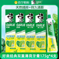 DARLIE好来(原黑人)双重薄荷牙膏家庭旅行装175g*4支 清新口气 防蛀固齿