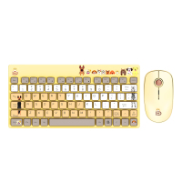 富德1501超薄彩绘无线键盘鼠标套装