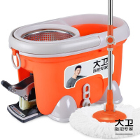 大卫 四驱动旋转拖把桶拖布小木马 (1杆2头) 单套装