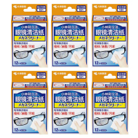 日本小林制药眼镜片清洁纸12片*6盒
