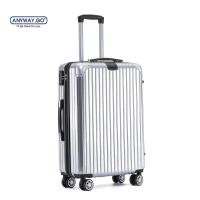 Anyway.go金属包角拉杆箱 24寸 银灰色