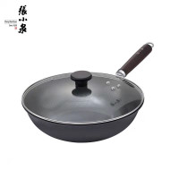 张小泉 C30740100 万家灯火系列精铁炒锅 铁锅炒锅家用炒菜 家用灶具通用32cm