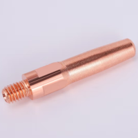 册宣二保焊导电嘴二氧化碳气体保护焊机配件气保焊枪加厚紫铜导电咀紫铜45*1.2(10只装)