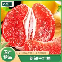 [苏鲜生]新鲜三红柚子 9斤 单果850-1250g 新鲜柚子水果 蜜柚西沛