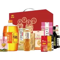 金龙鱼 调料礼盒E款700g+2750ml米面油调味品杂粮大礼包