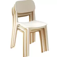YOREN靠背餐椅书桌椅卧室化妆椅简易小椅子 加厚框架整装发货1张