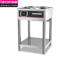 乐创(lecon)商用电磁炉5000W大功率食堂餐厅酒店磁控款不锈钢立式凹面款 TS-TA8X-01A