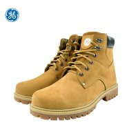 通用电气/GE J5005 Footpro 马丁靴工装靴 高帮秋季新款复古机车大头工装靴子踢不烂棕色短靴 防静电