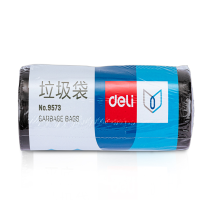 得力 9573 黑色垃圾袋 45x55cm 30个/卷 10卷/件 单位:件