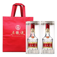 五粮液第八代普五浓香型白酒52度500ml*2(双支装送礼袋)