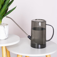 QWNQY 长嘴弯嘴浇花壶 施肥浇水 洒水壶 长嘴浇水壶灰色 1l