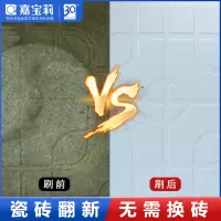 嘉宝莉(CARPOLY)瓷砖翻新漆卫生间瓷砖玻璃防滑砖釉面砖仿古砖翻新改色旧瓷砖油漆 浅灰色 1kg高度耐磨