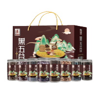 塞翁福 黑五谷杂粮黑燕麦片炒熟黑芝麻黑豆黑小麦仁黑玉米碴黑苦荞黑糯米黑米 2360克