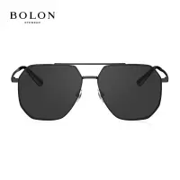 暴龙(BOLON)眼镜新品金属框太阳镜男士偏光开车驾驶墨镜BL7132 C10-镜片灰色/镜框哑黑