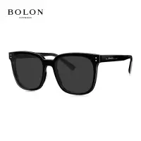 暴龙(BOLON)眼镜太阳镜板材偏光镜方形偏光眼镜男BL3089 C10-镜片灰色/镜框黑色