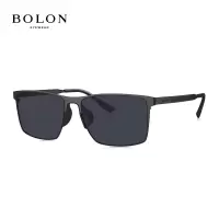 暴龙(BOLON)眼镜王俊凯同款太阳镜墨镜钛方框驾驶镜偏光镜男BL8081七夕礼物 C10-蓝灰