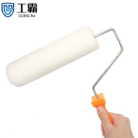 工霸(GONGBA)9寸仿羊毛滚刷 涂料乳胶漆滚筒刷 油漆刷 本白 2把/件 1件
