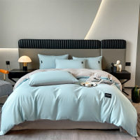 洁丽雅2023新款亲肤简约水洗棉四件套