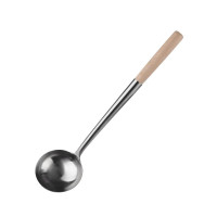 厨汇 304不锈钢炒勺厨师勺 长53cm 勺宽14cm 勺厚1.5mm 一个