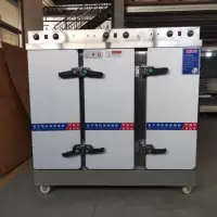 博精特 三门蒸饭柜 36盘 380v 定时款 电加热[无蒸盘]