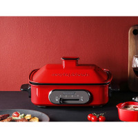 摩飞电器(Morphyrichards) MR9088多功能锅料理锅 电烧烤锅电火锅烧烤炉家用电蒸锅 薄荷绿