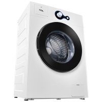 TCL 8公斤全自动滚筒洗衣机全自动滚筒洗衣机 一级能效 TG-V80芭蕾白
