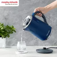 摩飞电器(Morphyrichards)电热水壶 烧水壶 热水壶 家用恒温水壶 1.5L全不锈钢MR6070 蓝