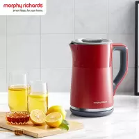 摩飞电器(Morphyrichards)电热水壶 烧水壶 热水壶 家用恒温水壶 1.5L全不锈钢MR6070 红