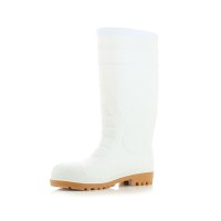 鞍琸宜 劳保雨靴 poseidon 防水PVC白色耐磨劳保靴 1双