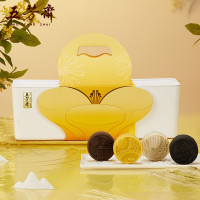 五芳斋 月饼礼盒 中秋礼盒 五芳轻月低糖糯月饼礼盒640g