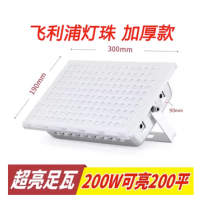 户外防水LED投光灯 蚂蚁灯200W 白光