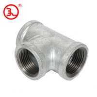 建支 国标热镀锌异径三通 玛钢
