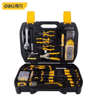 得力工具箱套装 多功能五金工具箱 118件套DL5968