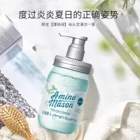 Amino mason 阿蜜浓梅森护发素 日本进口氨基酸无硅油氨基研AM 薄荷清爽护发素450ml