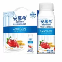 伊利安慕希草莓燕麦希腊风味酸奶200g*10瓶营养酸奶整箱TM用