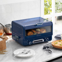 摩飞电器(Morphyrichards)电烤箱家用小型烘焙煎烤一体多功能锅台式烧烤机蛋糕烤箱 MR8800轻奢蓝