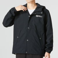 狼爪冲锋衣男2023春新款户外防风防泼水宽松连帽夹克外套5321172