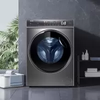 海尔 10KG全自动变频滚筒洗衣机家用大容量智能投放除菌螨+晶彩屏XQG100-BD14326L