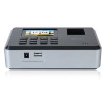 得力deli3947 智能指纹考勤机彩屏 真人语音打卡机