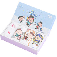 洁丽雅(GRACE)么么哒联名款嗨起来系列 童巾礼盒 4条童巾 嗨起来系列-4 颜色随机