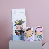 洁丽雅(GRACE)么么哒联名款萌趣系列 童巾礼袋 2条童巾 萌趣-2 颜色随机